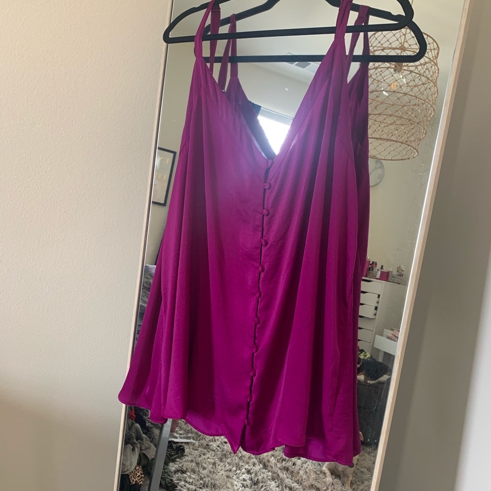 Fuschia Silk Shirt